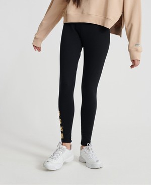 Superdry Portland Leggings Női Sportruházat Fekete | LSWGD6348